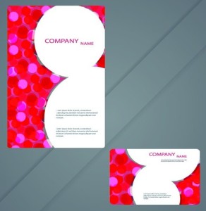 Vector Modern Card Template For Business Card and Brochure 05