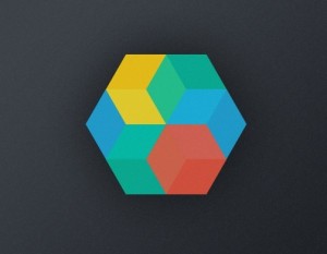 Flat Abstract Hexagon PSD