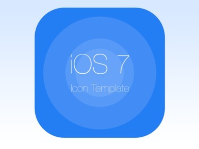 iOS 7 Icon Template PSD