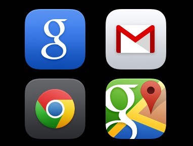 iOS 7 Styled Google App Icons PSD