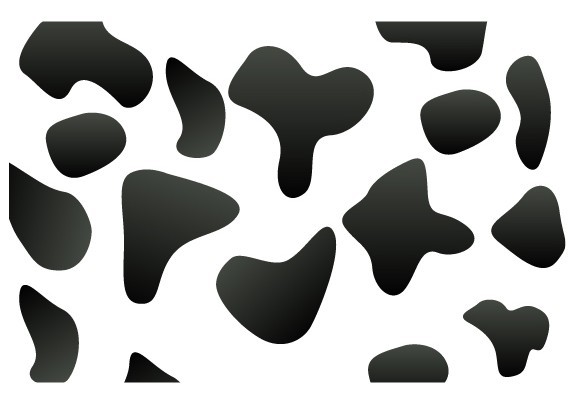 Black and White Vector Cow Patterns