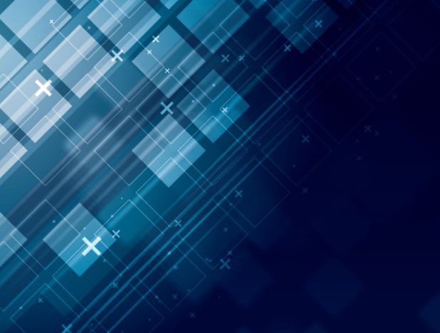 Dark Blue Abstract Blocks Background Vector