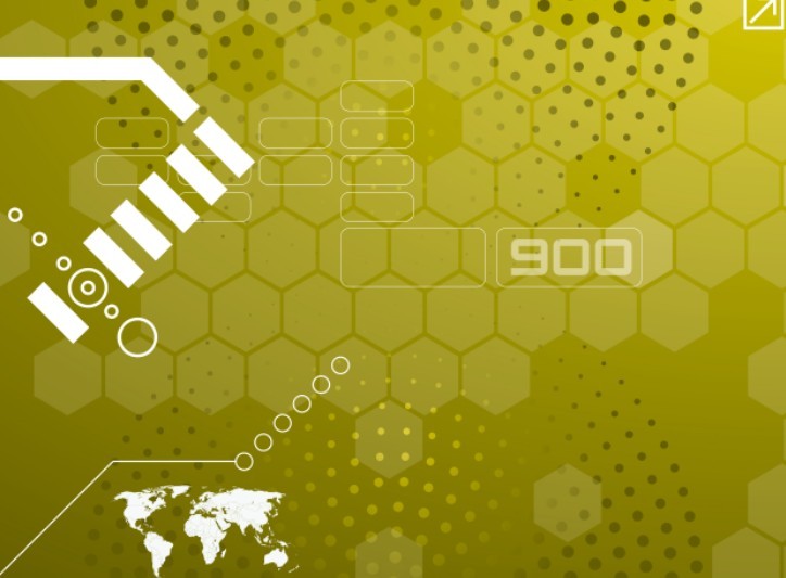 Yellow Abstract Technology Background Vector
