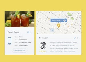Cocktail App GUI PSD