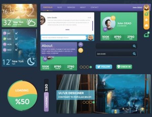 Color Web UI Kit PSD