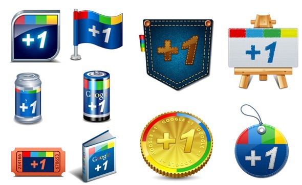 Creative Google Plus Icons Vector