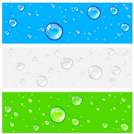 Fresh Water Drops Background Vector 01