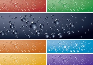 Fresh Water Drops Background Vector 02