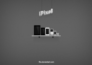 Pixel Apple Device Icons PSD