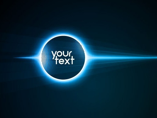 Bright Blue Abstract Bubble Design Vector