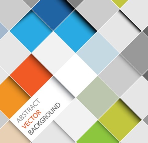 Colored Abstract Grids Background Vector