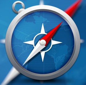 Realistic Safari Browser Icon PSD
