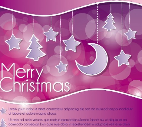 Red Fantastic Merry Christmas Background Decoration Vector