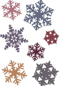 Vintage Snowflake Patterns Vector