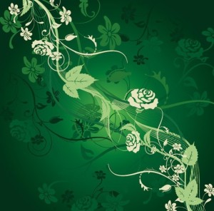 Vintage Styled Vector Flower Pattern Background 02
