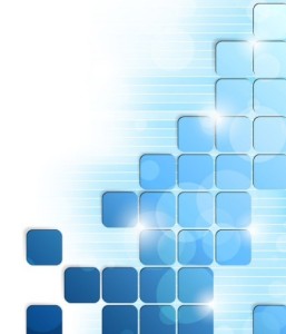 Modern Abstract Blue Boxes Background Vector