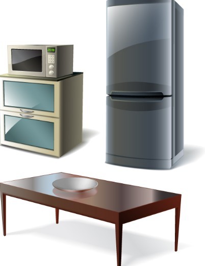 Set Of Vector 3D Furniture 04