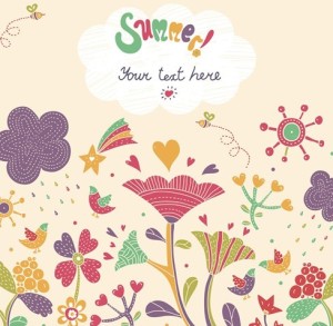 Cartoon Happy Summer Vacation Vector Illustration 02