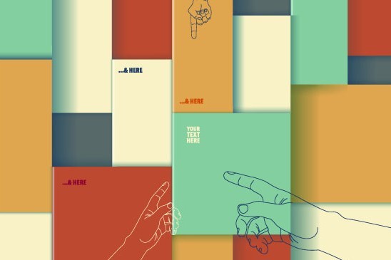Colorful 3D Boxes Background Vector 04