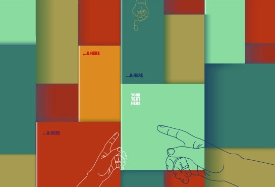 Colorful 3D Boxes Background Vector 05