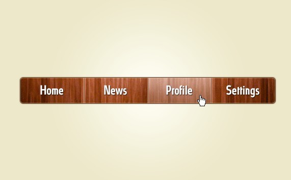 20 Wooden Navigation Menus PSD