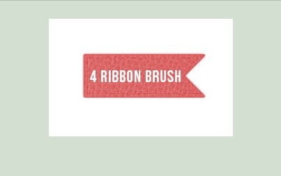 4 Ribbon Photoshop Brushes
