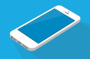 Flat White iPhone 5 Mockup (AI+PSD)