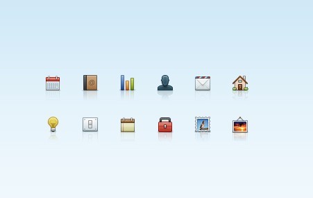 Mini & Clean Random Icons PSD