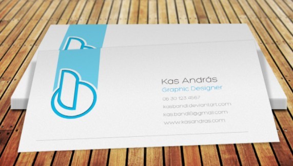 Clean White Business Card PSD Mockup