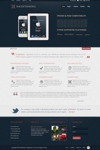 Fashion Dark and Grey Business Website Template PSD
