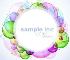 Romantic Abstract Soap Bubbles Background Vector 02