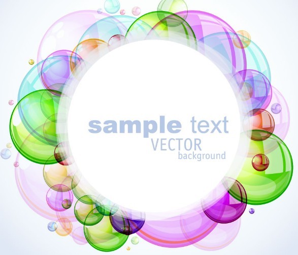 Romantic Abstract Soap Bubbles Background Vector 02