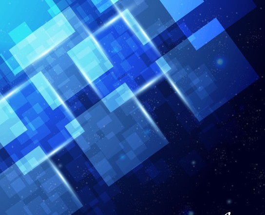 Blue Light Galaxy Vector Background 04