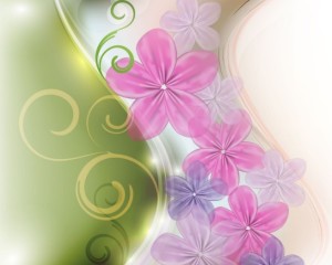 Fresh & Bright Floral and Flower Background Vector 01