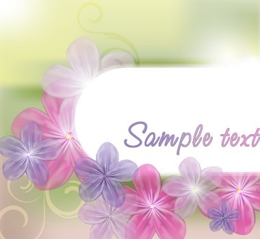 Fresh & Bright Floral and Flower Background Vector 03