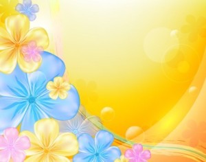 Fresh & Bright Floral and Flower Background Vector 04