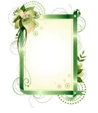 Set Of Vector Elegant Floral Borders & Frames