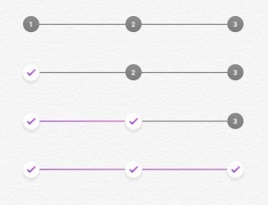 Minimal Step By Step Progress Bars PSD