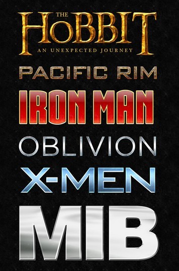 Movie Text Photoshop Styles