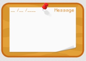Blank Bulletin Board Template PSD