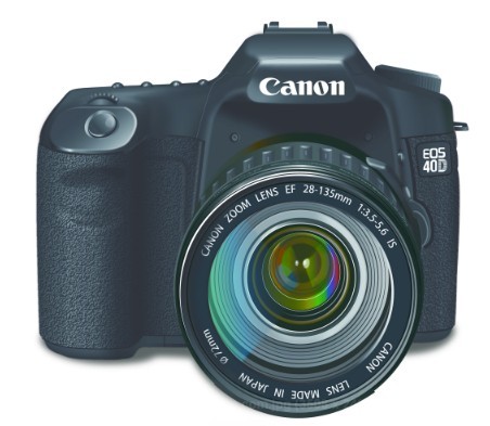 Canon EOS Zoom Lens Vector