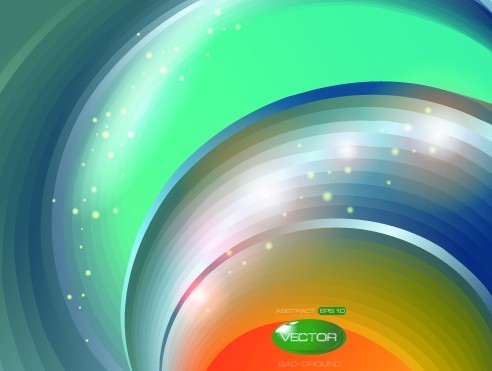 Colorful Bright Abstract Swirls Background Vector 01