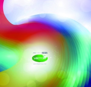 Colorful Bright Abstract Swirls Background Vector 03