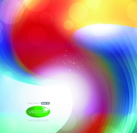 Colorful Bright Abstract Swirls Background Vector 04
