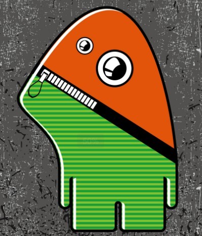 Funny Cartoon Monster Vector 04