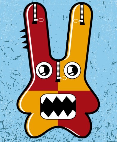 Funny Cartoon Monster Vector 05