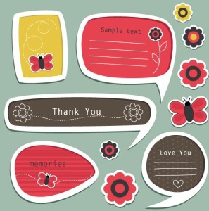 Set Of Vector Lovely Cartoon Text Frames 02