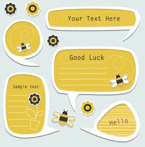 Set Of Vector Lovely Cartoon Text Frames 04