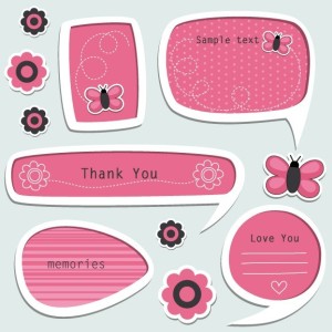 Set Of Vector Lovely Cartoon Text Frames 05