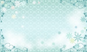 Blue Floral Wedding Background Vector